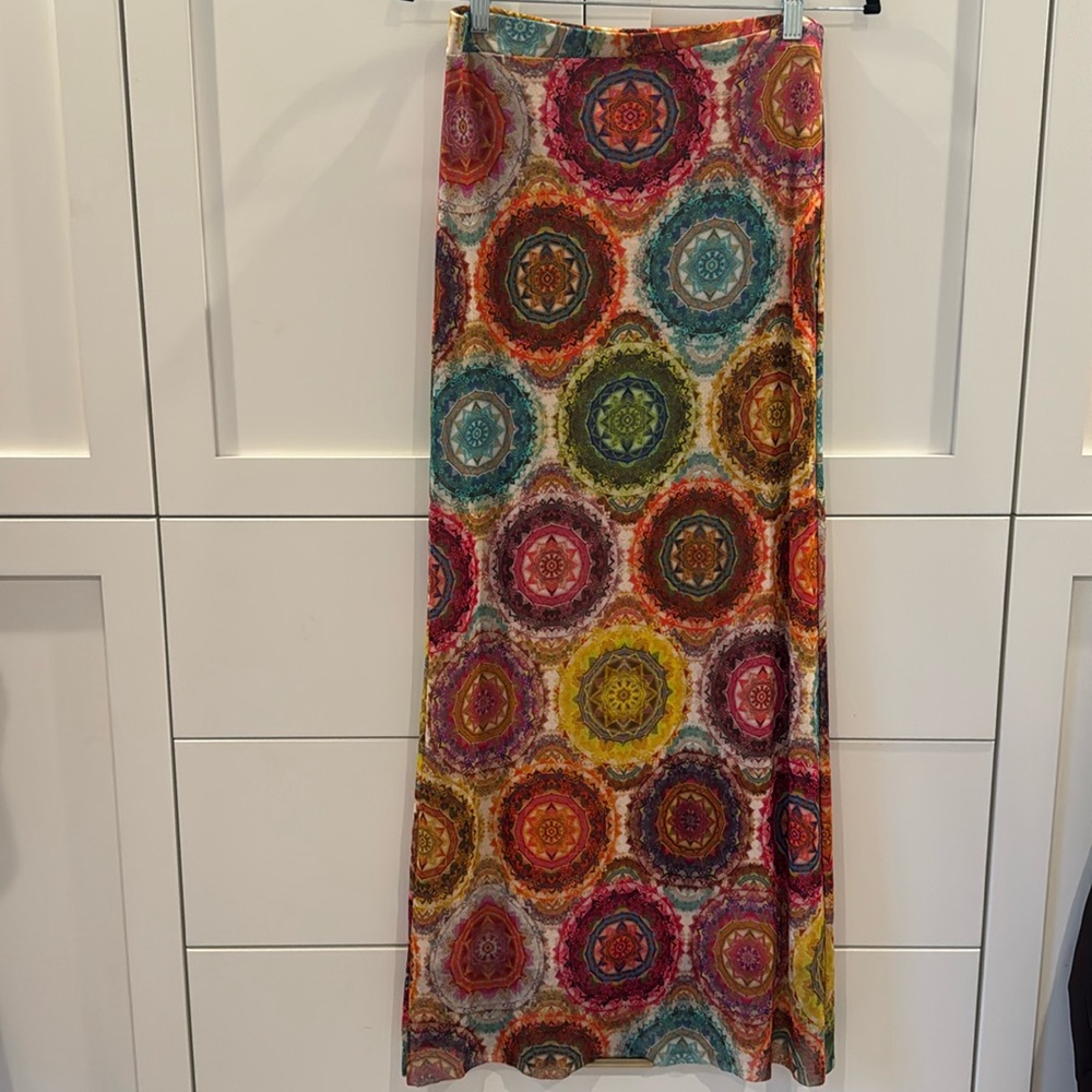 Mandala patterned colorful skirt